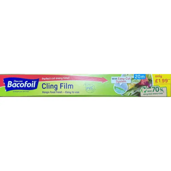 Bacofoil Cling Film 20m – Keep Food Fresh, Easy to Use | Mart Subhani Grocery Dundee
