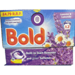 Bold 3in1 PODS Lavender & Camomile 12 Washes pack available at Mart Subhani Dundee