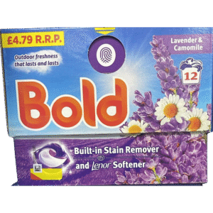 Bold 3in1 PODS Lavender & Camomile 12 Washes pack available at Mart Subhani Dundee