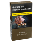 Carlton Bright Superkings 20 cigarettes available at Mart Subhani Dundee