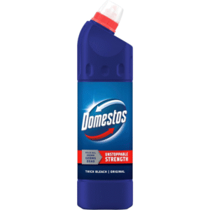 Domestos Original Thick Bleach 750ml disinfectant bottle available at Mart Subhani Dundee