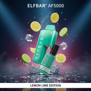 Lemon Lime Elf Bar AF5000 Disposable Vape flavour available at Mart Subhani Vape Store Dundee