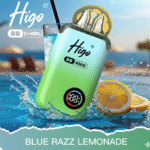 Higo BB 4000 Puffs Pod Kit Blue Razz Lemonade available at Mart Subhani Vape Store Dundee