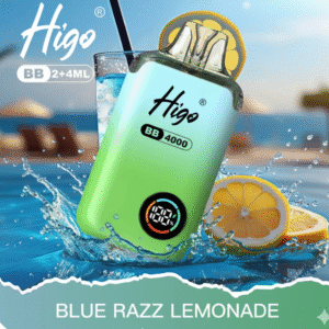 Higo BB 4000 Puffs Pod Kit Blue Razz Lemonade available at Mart Subhani Vape Store Dundee