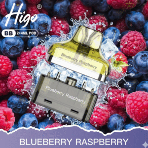 Higo BB 4000 Puffs Pod Kit Blueberry Raspberry available at Mart Subhani Vape Store Dundee