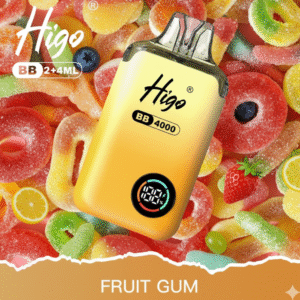 Higo BB 4000 Puffs Pod Kit Fruit Gum available at Mart Subhani Vape Store Dundee
