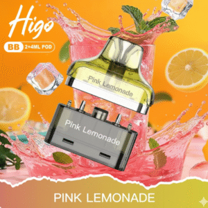Higo BB 4000 Puffs Pod Kit Pink Lemonade available at Mart Subhani Vape Store Dundee