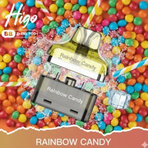 Higo BB 4000 Puffs Pod Kit Rainbow Candy available at Mart Subhani Vape Store Dundee