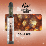 Higo Krystal Pro Kit 600 Puffs Cola Ice flavour available at Mart Subhani Vape Store Dundee