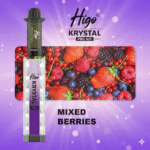 Higo Krystal Pro Kit 600 Puffs Mixed Berries flavour available at Mart Subhani Vape Store Dundee
