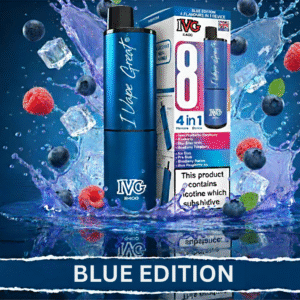 IVG 2400 4-in-1 Starter Kit Blue Edition available at Mart Subhani Vape Store Dundee