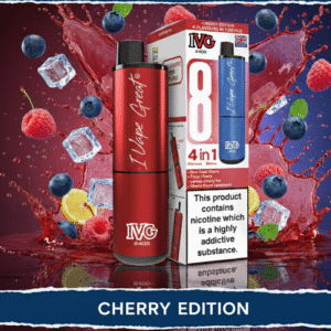 IVG 2400 4-in-1 Starter Kit Cherry Edition available at Mart Subhani Vape Store Dundee
