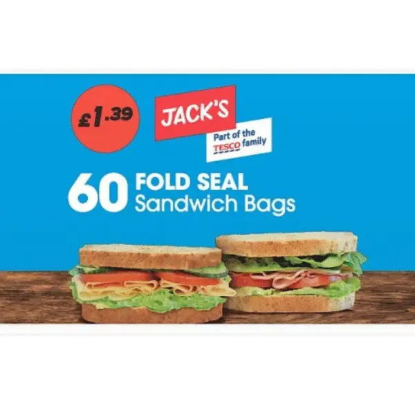 Jack’s 60 Fold Seal Sandwich Bags – Available at Mart Subhani Grocery Dundee