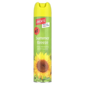 Jack’s Summer Breeze Odour Eliminating Room Fragrance 240ml spray available at Mart Subhani Dundee