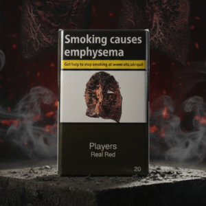 Players Real Red 20 cigarettes available at Mart Subhani Dundee