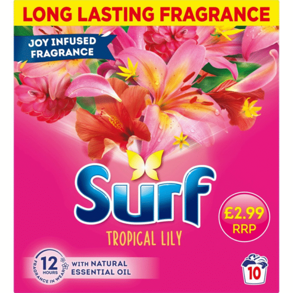 Surf Washing Powder Tropical Lily 500g 10 Washes pack available at Mart Subhani Dundee