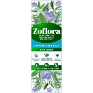 Zoflora Cypress & Sea Sage Disinfectant Concentrate 250ml available at Mart Subhani Dundee