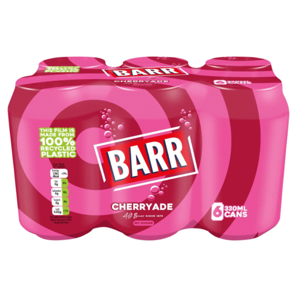 Barr Cherryade 6 x 330ml 6 Cans Pack Dundee Delivery