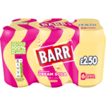 Barrs American Cream Soda 330ml 6 Cans Pack Dundee Delivery