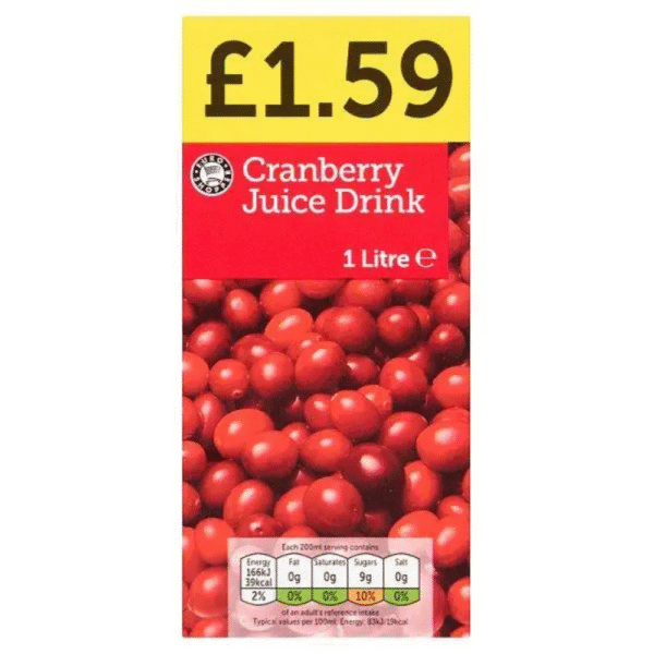 Euro Shopper Cranberry Juice Drink 1 Litre Carton Dundee Delivery