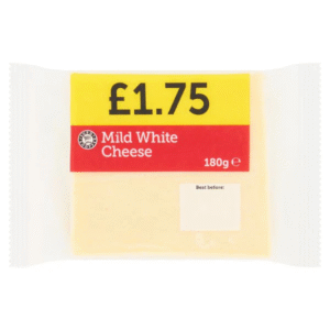 Euro Shopper Mild White Cheese 180g Block Dundee Delivery