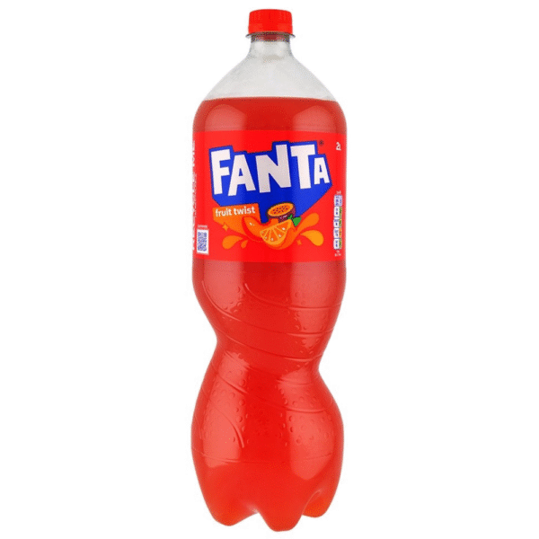 Fanta Fruit Twist 2L bottle – fruity fizzy drink available at Mart Subhani Dundee