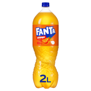 Fanta Orange 2L bottle – sparkling orange soft drink available at Mart Subhani Dundee