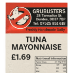 Grubusters Tuna Mayonnaise Roll Fresh Filled Roll Dundee Delivery