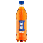 Irn-Bru 500ml bottle – original Scottish fizzy drink available at Mart Subhani Dundee