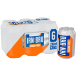 IRN BRU Sugar Free 6 x 330ml cans Scottish fizzy drink zero sugar