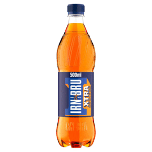 Irn-Bru Xtra 500ml bottle – extra flavour zero sugar Scottish soft drink