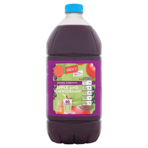 Jack’s No Added Sugar Blackcurrant and Apple Double Concentrate 1.5L PM £1.99 Dundee Delivery