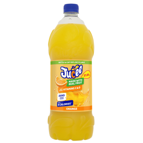 Jucee Orange Zero Added Sugar Squash 1.5L Dundee Delivery