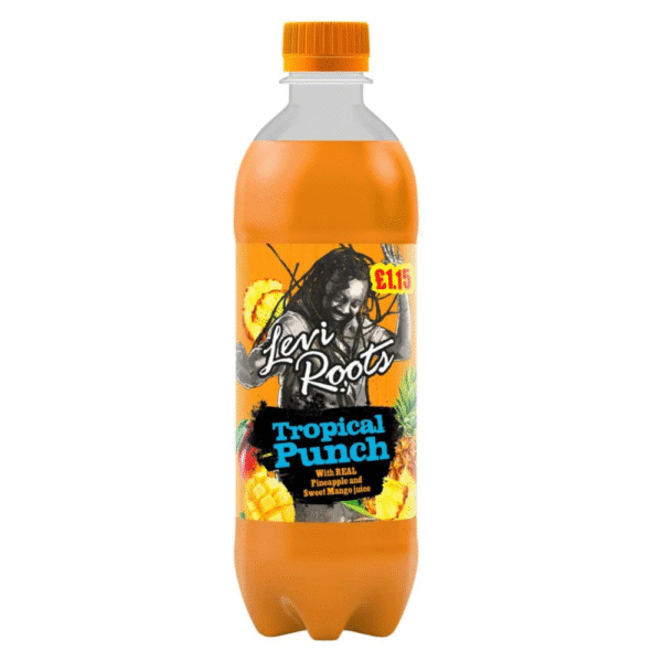 Levi Roots Tropical Punch 500ml Caribbean fruit drink available at Mart Subhani Dundee