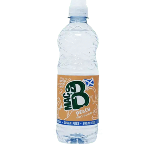 Mac B Peach Scottish Spring Water 500ml Dundee Delivery