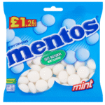 Mentos Chewy Dragees Mint Flavour 135g – chewy mint candies in a roll pack for long-lasting freshness available at Mart Subhani Dundee