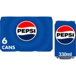 Pepsi 330ml 6 cans pack available for fast home delivery in Dundee