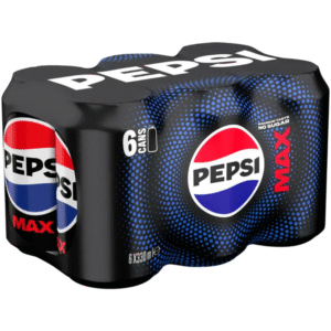 Pepsi Max 6 x 330ml cans – zero sugar cola available at Mart Subhani Dundee