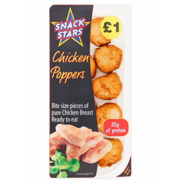 Snack Stars Chicken Poppers Frozen Chicken Bites Dundee Delivery
