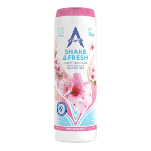 Astonish Shake and Fresh Carpet Freshener Pink Blossom 350g Deodoriser Dundee Delivery