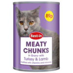 Best-in Cat Food Turkey and Lamb 400g Tin Wet Cat Food Dundee Delivery
