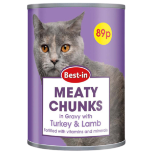 Best-in Cat Food Turkey and Lamb 400g Tin Wet Cat Food Dundee Delivery