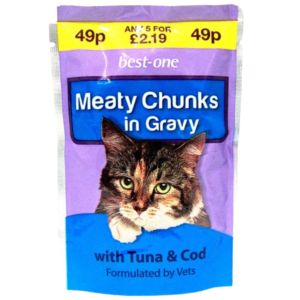 Bestone Cat Food Pouch Tuna & Cod in Gravy 100g – home delivery Dundee