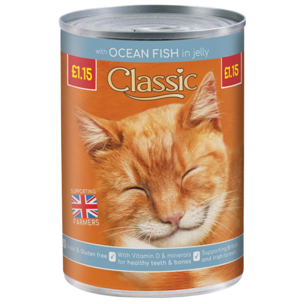 Butcher’s Classic Ocean Fish in Jelly 400g Adult Cat Food Tin Dundee Delivery