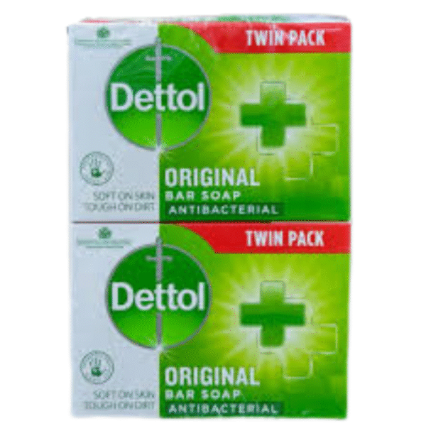 Dettol Original Antibacterial Bar Soap 2 Pack Germ Protection Hand and Body Soap Dundee Delivery