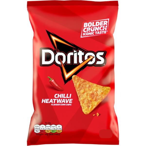 Doritos Chilli Heatwave Tortilla Chips 140g – home delivery Dundee