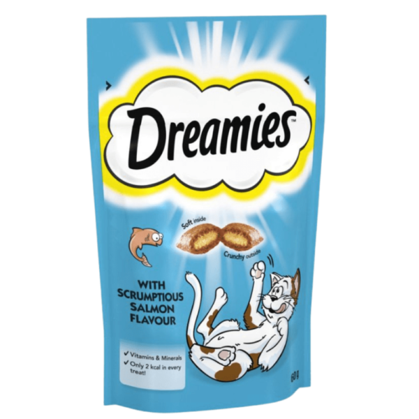 Dreamies Salmon Cat and Kitten Treats 60g – home delivery Dundee