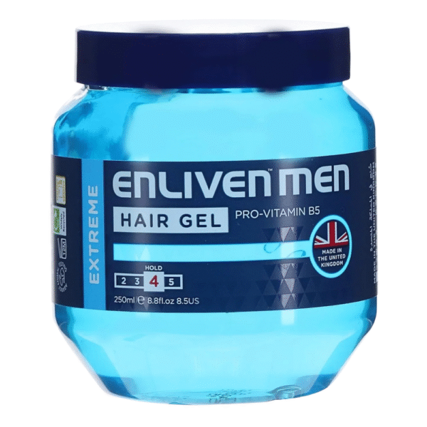 Enliven Men Hair Gel Extreme 250g Extra Strong Hold Styling Gel Dundee Delivery