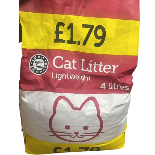 Euro Shopper Lightweight Cat Litter 4L and 8L – home delivery Dundee