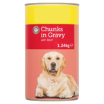 Euro Shopper Dog Food Chunks in Gravy with Beef 1.24kg – home delivery Dundee